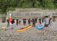 Training beneath a wide West Wales sky